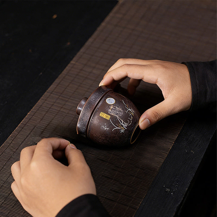 Buddha Stones Cute Cat Teacup Kung Fu Tea Cup  - image 8