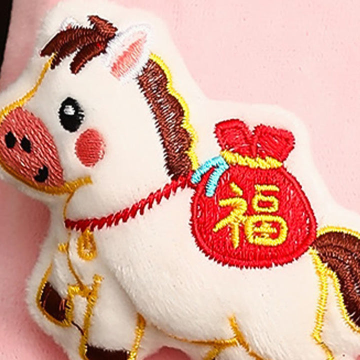 Buddha Stones Year Of The Horse 2026 New Year Fu Character Ingot Pattern Embroidery Chinese Red Envelope - image 11