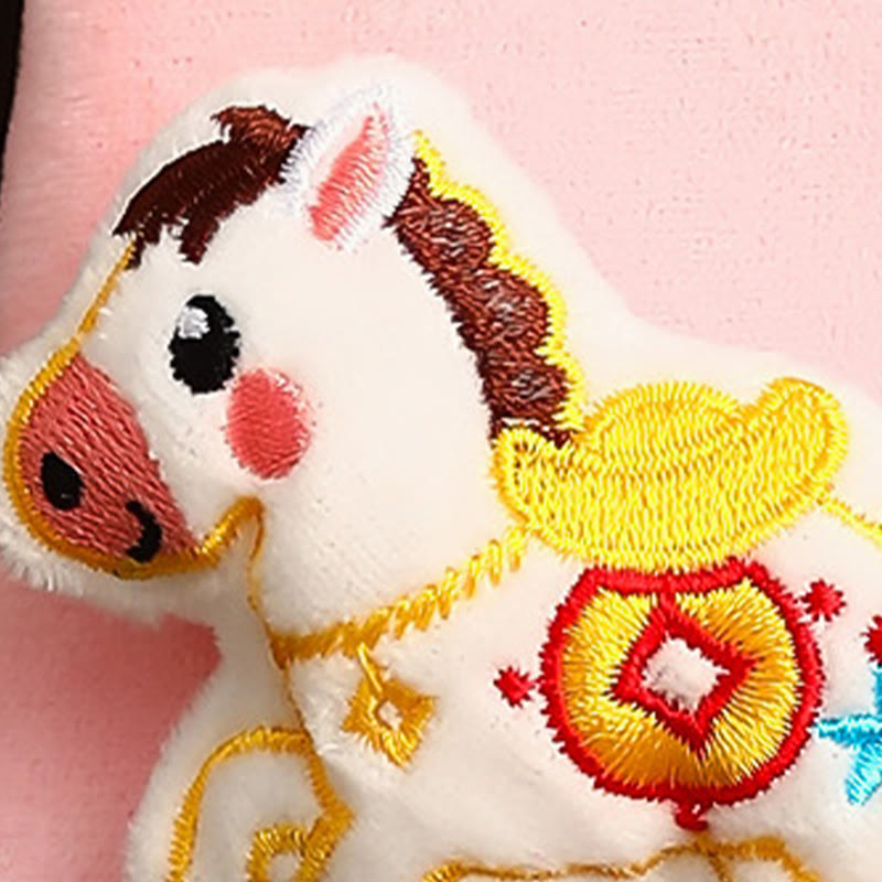 Buddha Stones Year Of The Horse 2026 New Year Fu Character Ingot Pattern Embroidery Chinese Red Envelope - image 6