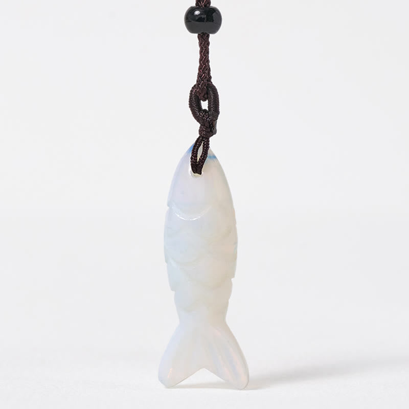 Buddha Stones Carving Koi Fish Pink Crystal Indian Agate Amethyst Warmth Prosperity Necklace Pendant - image 54