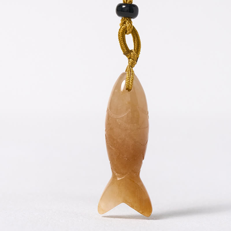 Buddha Stones Carving Koi Fish Pink Crystal Indian Agate Amethyst Warmth Prosperity Necklace Pendant - image 18