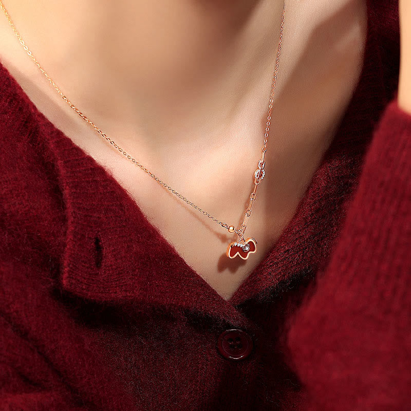 Buddha Stones Year Of The Horse Red Agate 925 Sterling Silver Confidence Necklace Pendants - image 4