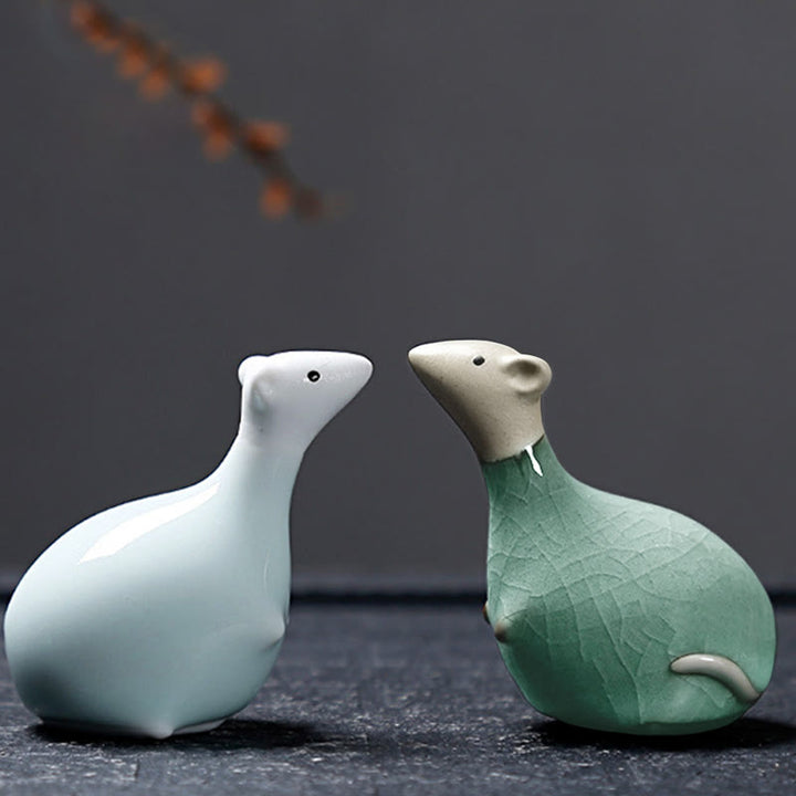 Buddha Stones Chinese Zodiac Ceramic Tea Pet Home Decoration - image 34