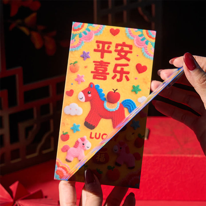 Buddha Stones Year Of The Horse 2026 New Year Lucky 6pcs Chinese Red Envelope - image 5