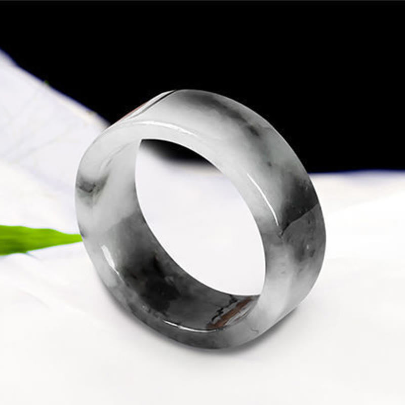 Buddha Stones Jade Prosperity Luck Ring - image 7