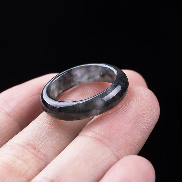 Buddha Stones Jade Prosperity Luck Abundance Ring - image 4