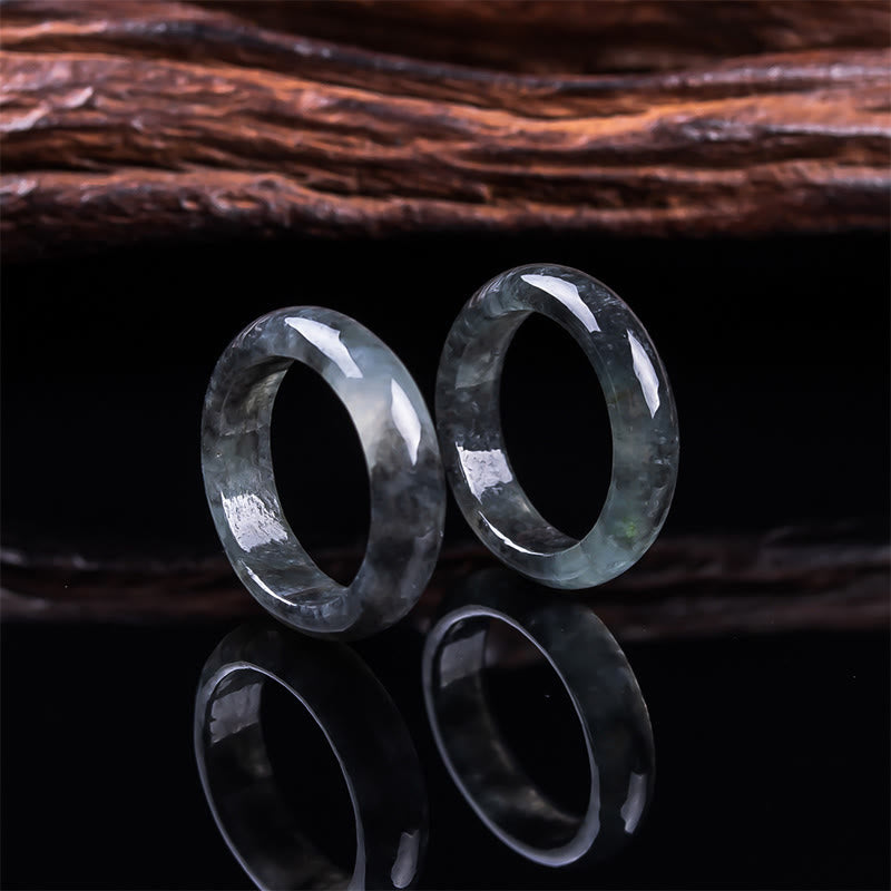 Buddha Stones Jade Prosperity Luck Abundance Ring - image 7