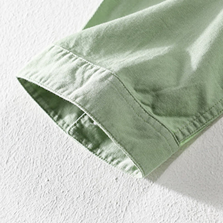 Buddha Stones Summer Buttons Down Two Decorative Pockets Men's Half Sleeve Cotton Shirt - image 11