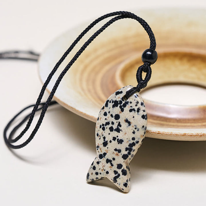 Buddha Stones Koi Fish Pink Crystal Indian Agate Amethyst Topaz Red Jasper Success Warmth Necklace Pendant - image 36