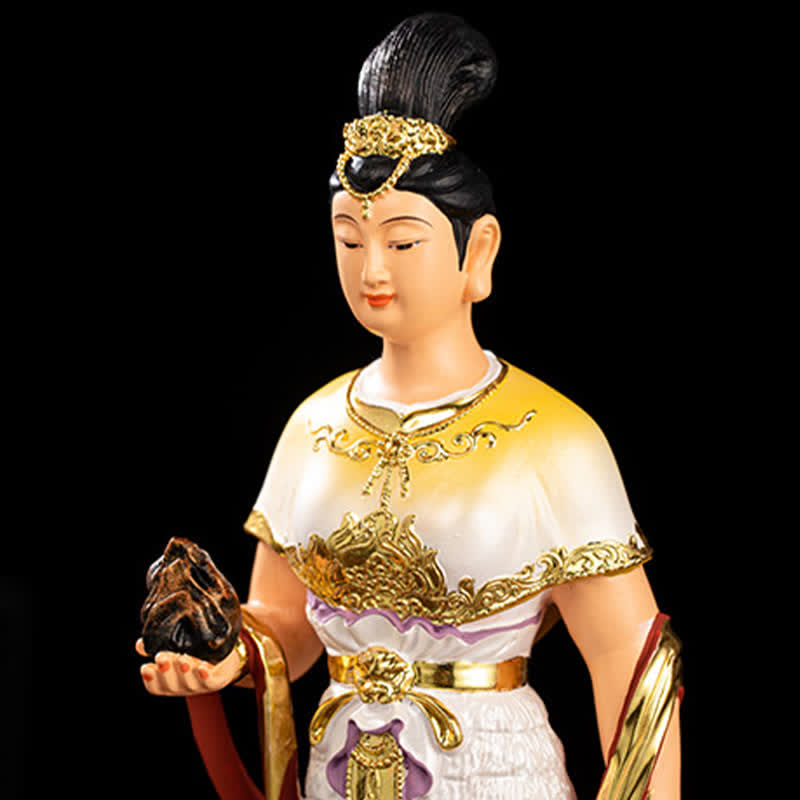 Buddha Stones Bodhisattva Nuwa Protection Resin Statue Home Decoration - image 3