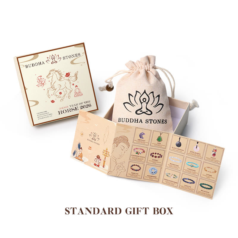 Buddha Stones "Hoping You Success and Good Luck" Year Of The Horse Ingot Get Rich Fast Mini Liuli Crystal Decoration Includes Gift Message Card - image 5