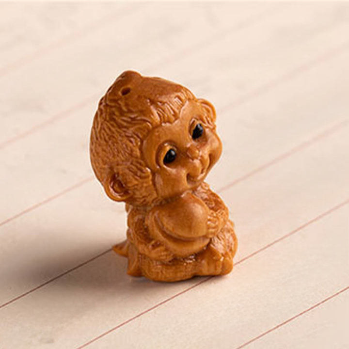 Buddha Stones Year Of The Horse Red Sandalwood Star Moon Bodhi Seed Blessing Key Chain - image 36