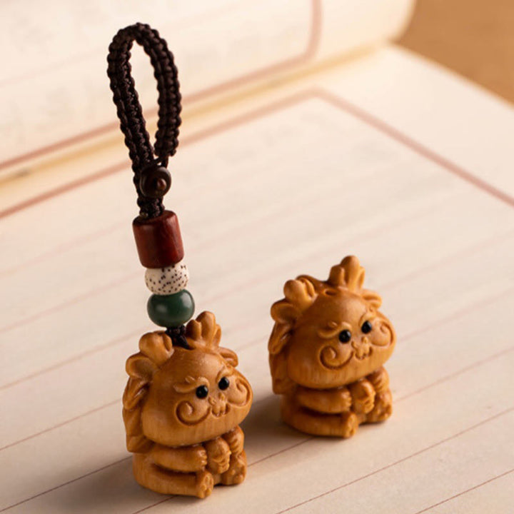 Buddha Stones Year Of The Horse Red Sandalwood Star Moon Bodhi Seed Blessing Key Chain - image 48