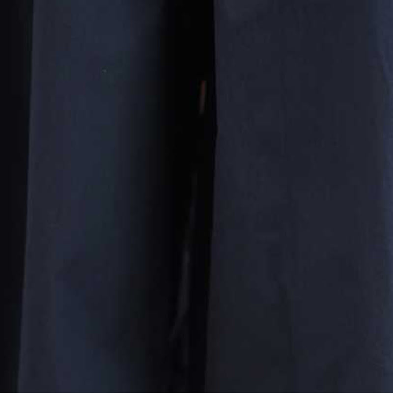 Buddha Stones Darkblue Plain Lace-up Design Women's Wide Leg Elastic Waist Pants With Pockets - image 12