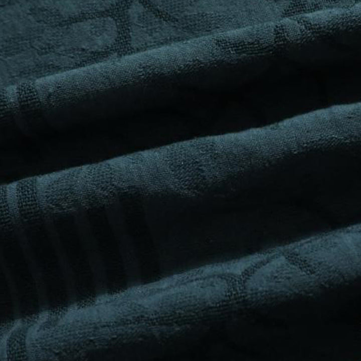 Buddha Stones Summer Floral Pattern Frog-Button Half Sleeve Cotton Men's Shirt  - image 2