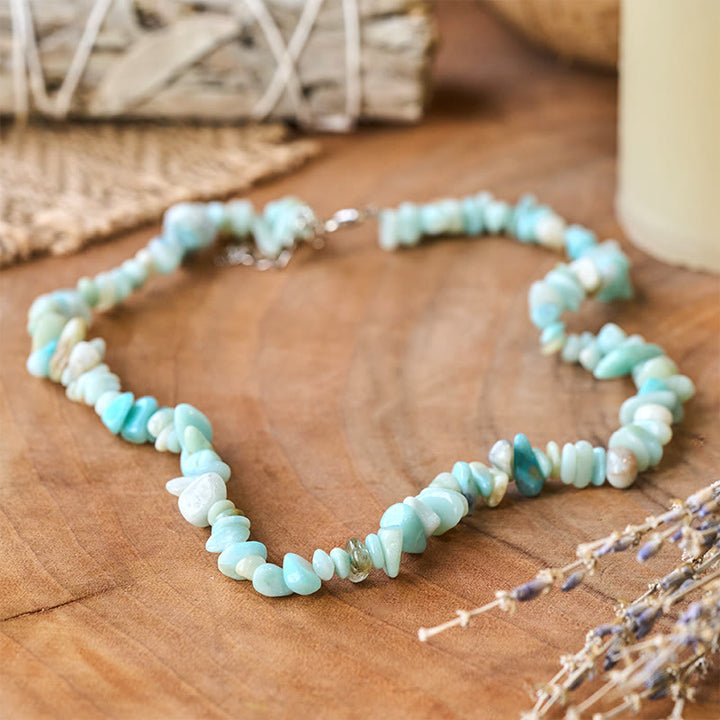 Buddha Stones Natural Crystal Stone Luck Necklace - image 4