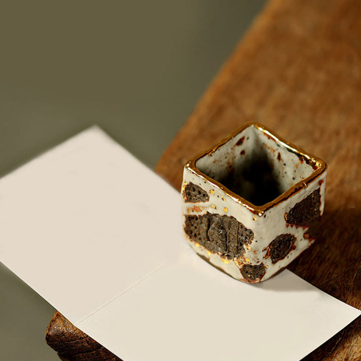Buddha Stones Hand-painted Dunhuang Buddha Shino Ceramic Teacup Kung Fu Tea Cup - image 7