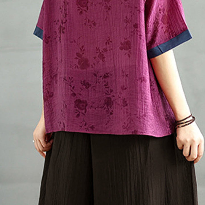 Buddha Stones Solid Color Elastic Waist Design Capri Cropped Women's Wide Leg Pants - image 10