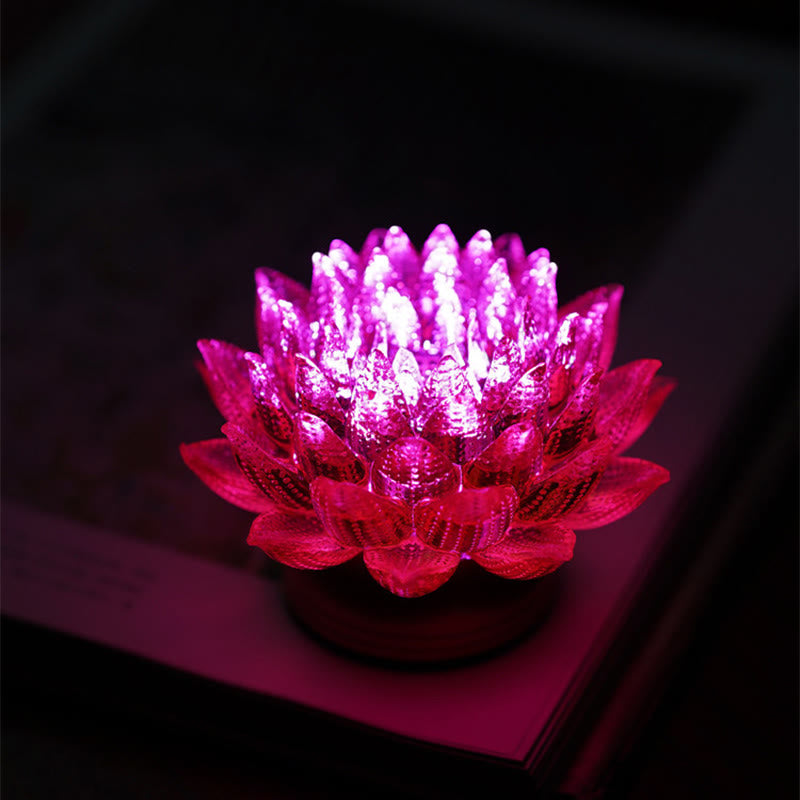 Buddha Stones Lotus Liuli Glass Copper Brass New Beginning Home Decoration - image 46