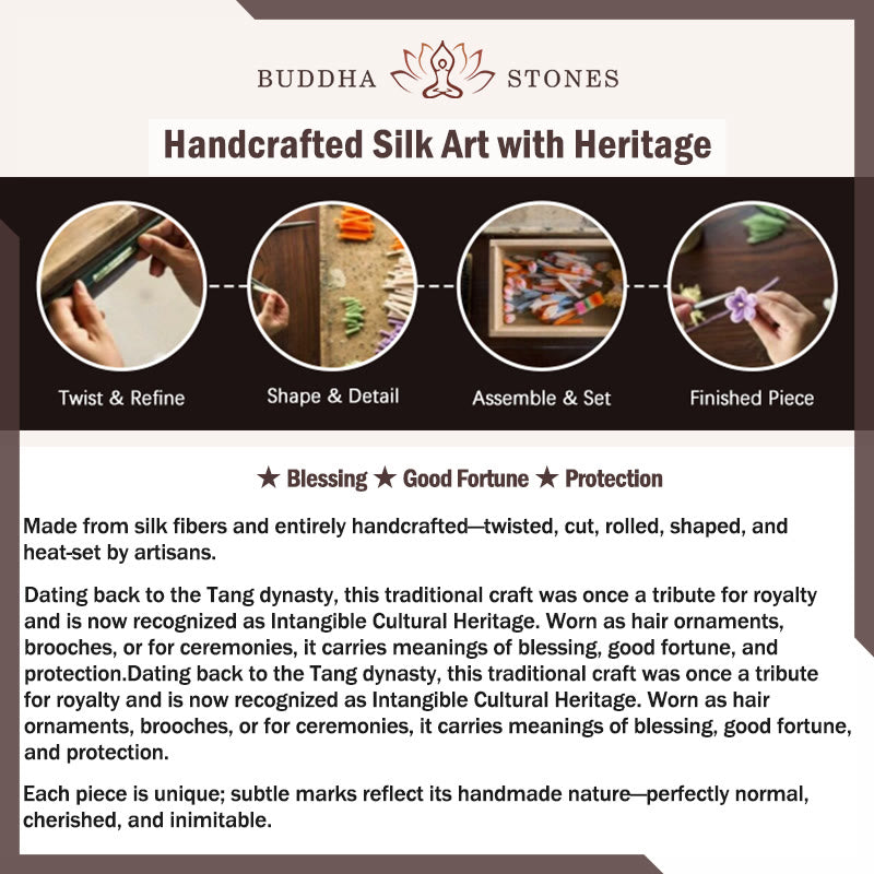 Buddha Stones Red Agate Turquoise Bead Calm Confidence Velvet Flower Tassel Hairpin - image 5