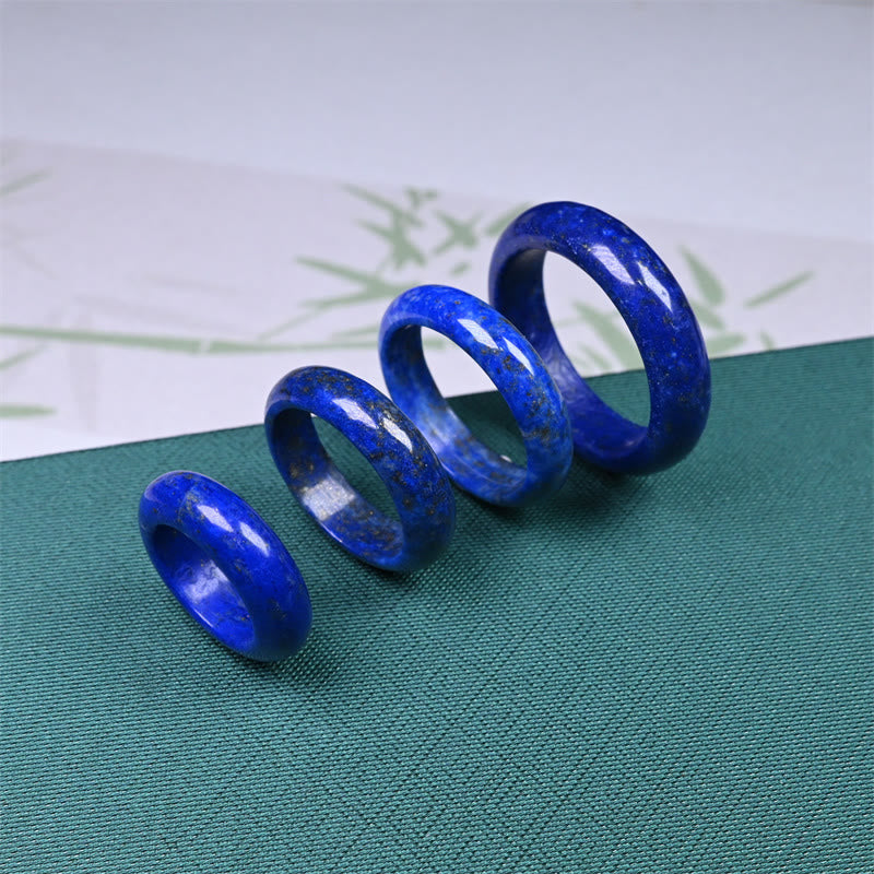 Buddha Stones Natural Lazurite Lapis Lazuli Self Care Ring - image 4