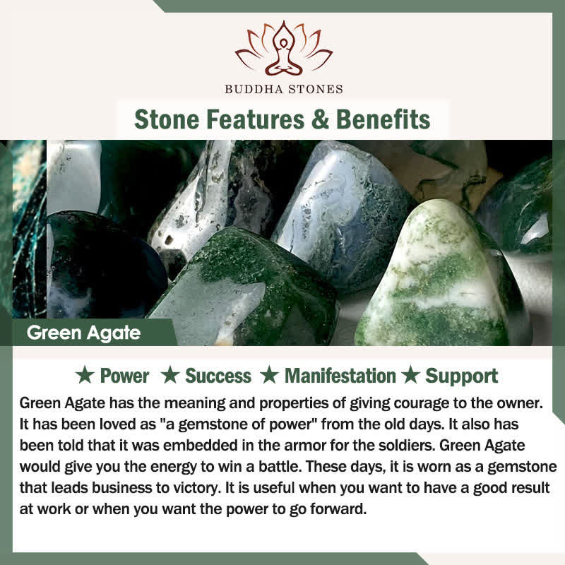 Buddha Stones Natural Green Agate Green Aventurine Turtle Design Success Beaded Bracelet - image 6