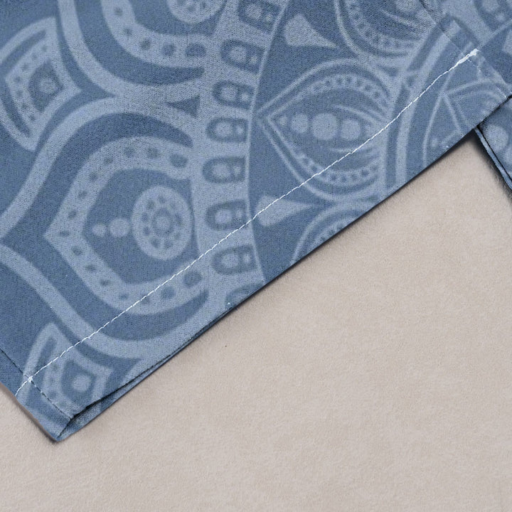 Buddha Stones Pure Cotton Mandala Pattern Women's Elastic Waist Pants With Pockets - image 4