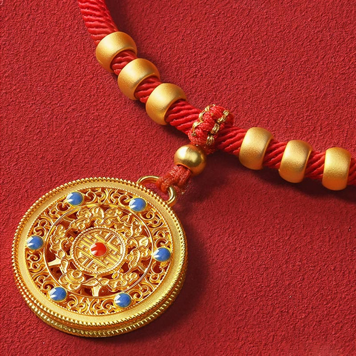 Buddha Stones Red String Bead Compass Gourd Protection Adjustable Cats Dogs Pet Collar - image 9