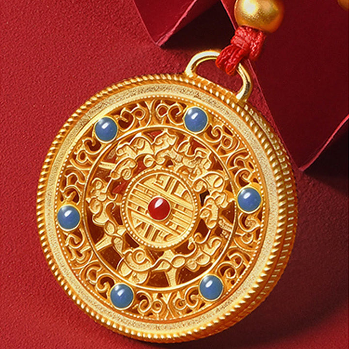 Buddha Stones Red String Bead Compass Gourd Protection Adjustable Cats Dogs Pet Collar - image 10