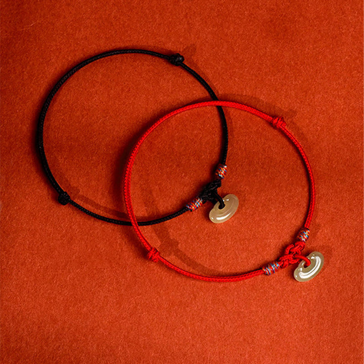 Buddha Stones Red String Plaited Jade Protection Adjustable Cats Dogs Pet Collar - image 18