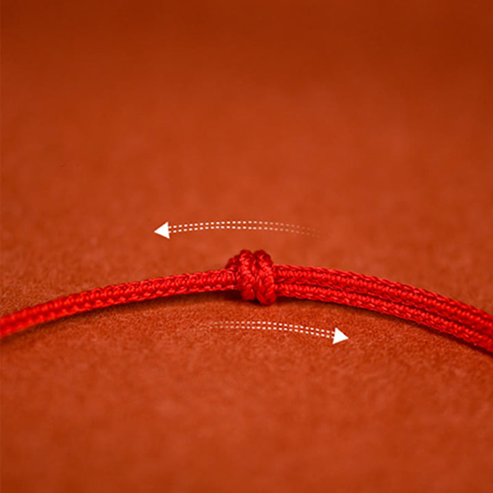 Buddha Stones Red String Plaited Jade Protection Adjustable Cats Dogs Pet Collar - image 13