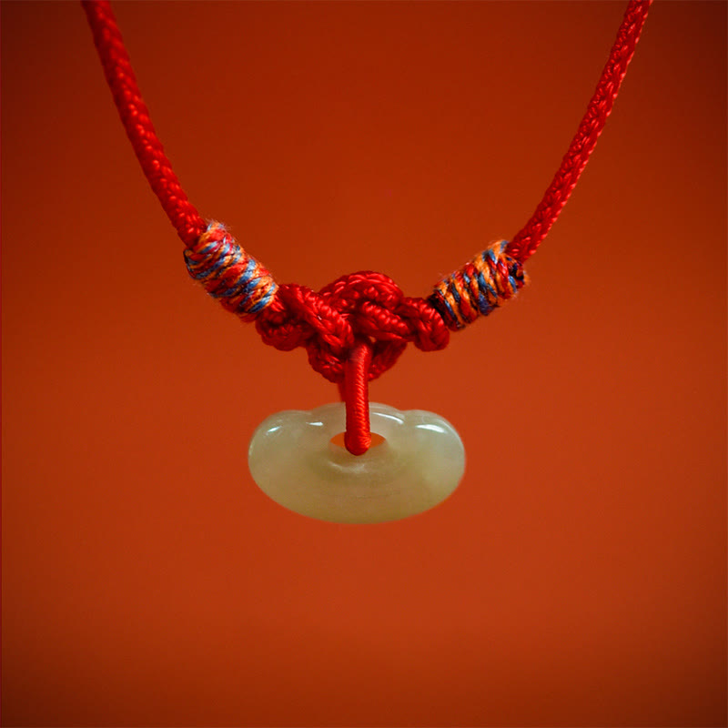 Buddha Stones Red String Plaited Jade Protection Adjustable Cats Dogs Pet Collar - image 12