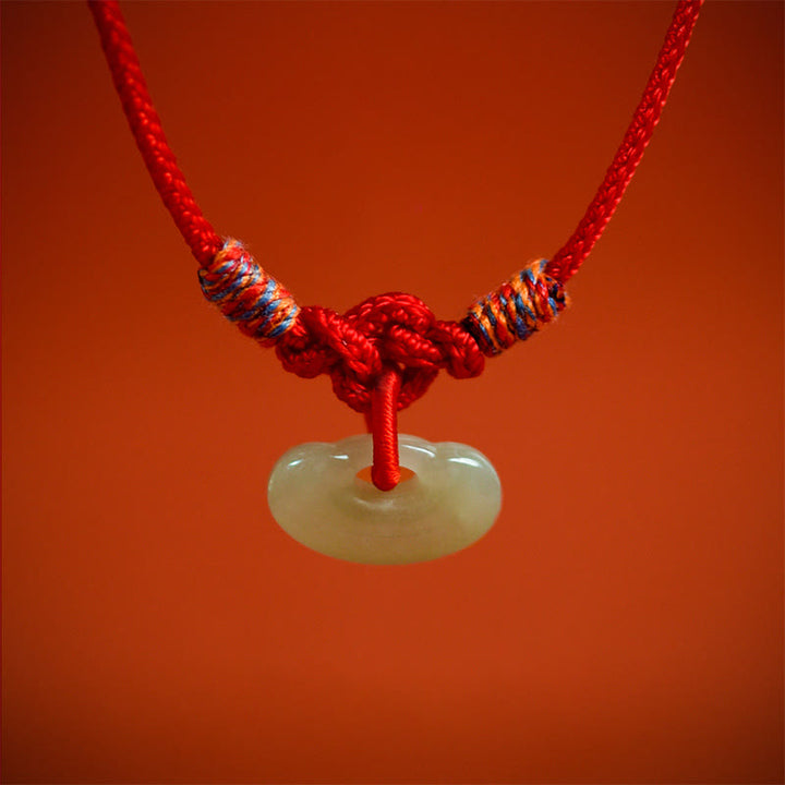 Buddha Stones Red String Plaited Jade Protection Adjustable Cats Dogs Pet Collar - image 12