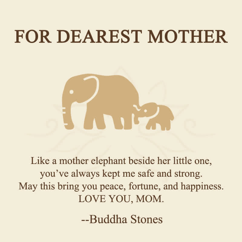 Buddha Stones "FOR DEAREST MOTHER" Elephant 925 Sterling Silver Necklace Pendants Includes Gift Message Card - image 5