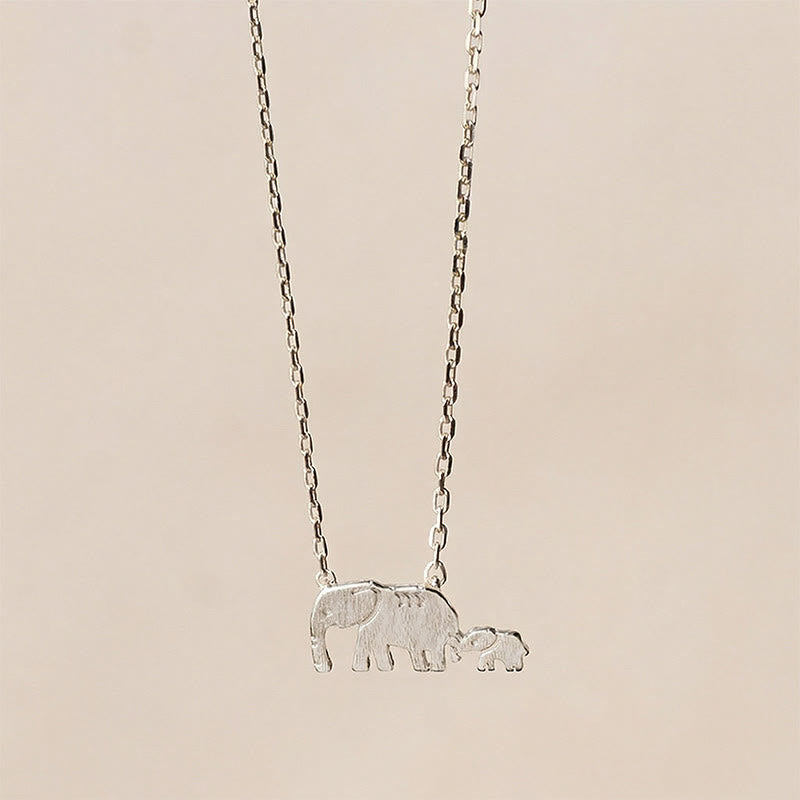 Buddha Stones "FOR DEAREST MOTHER" Elephant 925 Sterling Silver Necklace Pendants Includes Gift Message Card - image 15