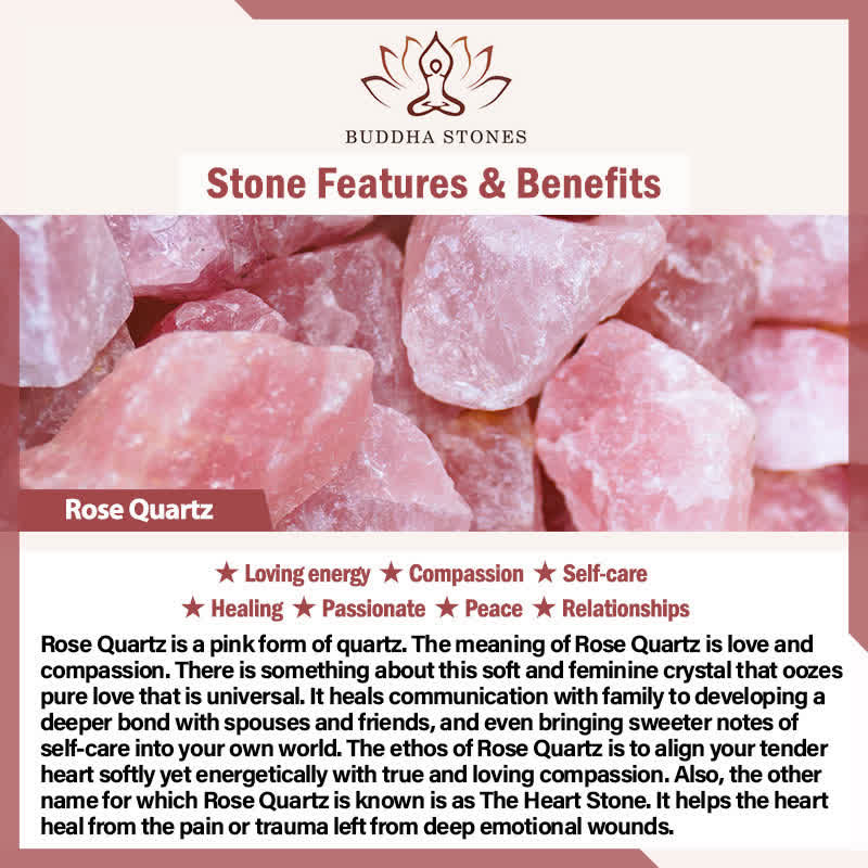 Buddha Stones Natural Rose Quartz Green Aventurine Round Crystal Healing Necklace - image 4