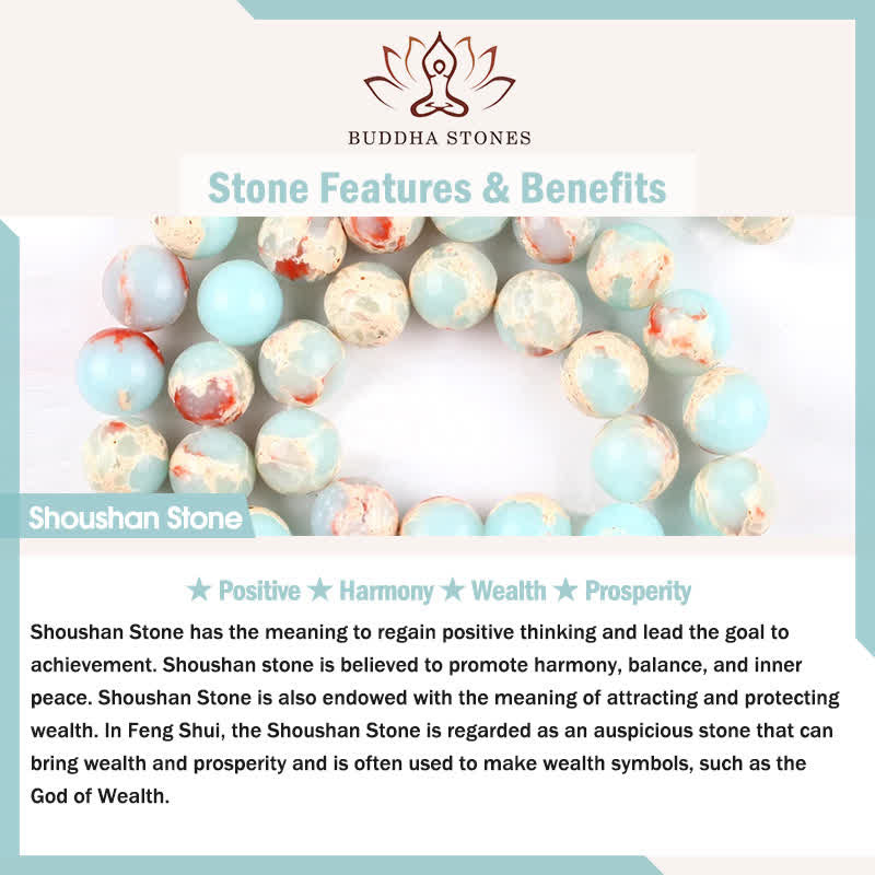 Buddha Stones Shoushan Stone Pearl Beaded Hoop Positive Earrings - image 5