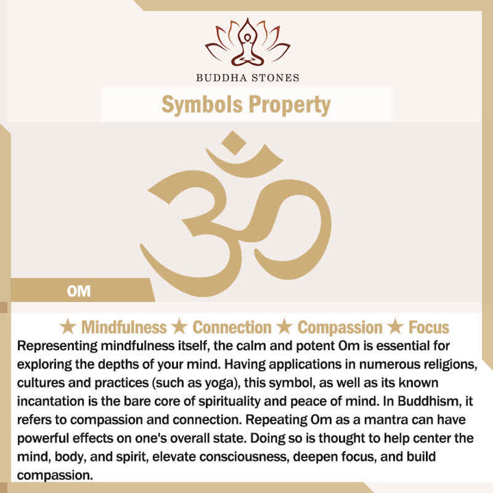 Buddha Stones Hand Carved Bone Bead OM Tibetan Mindfulness Pendant Necklace - image 5