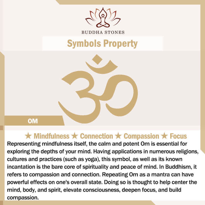 Buddha Stones Titanium Steel OM Pendant Necklace for Strength and Mindfulness - image 5