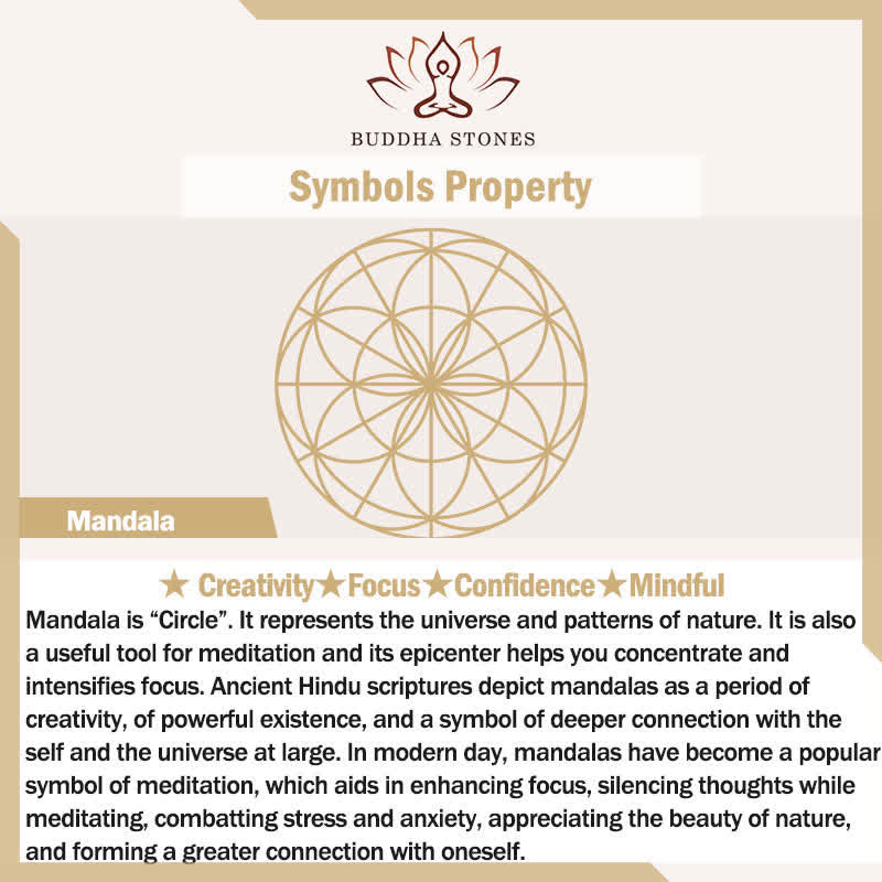 Buddha Stones Mandala Braided Rope Confidence Bracelet - image 5