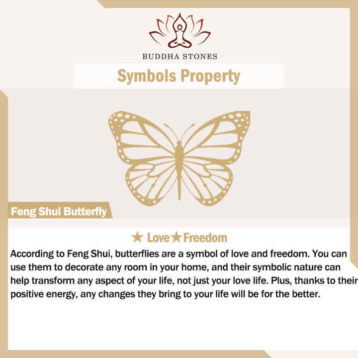 Buddha Stones Blue Liuli Glaas Bead Butterfly Transformation Triple Wrap Bracelet - image 5