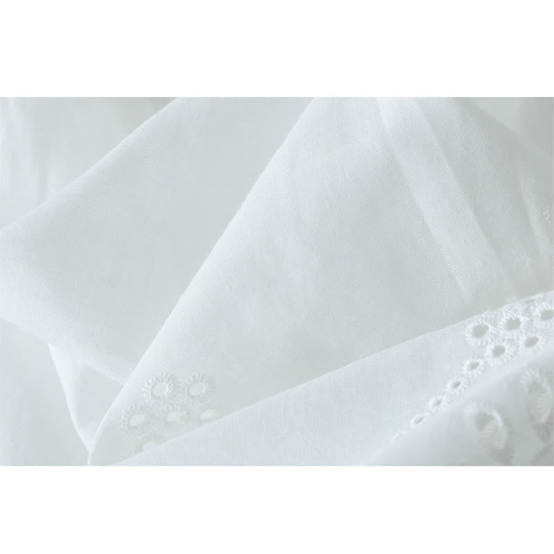 Buddha Stones Summer Boho Hollow Hem Design Solid Women's Skirts - image 8