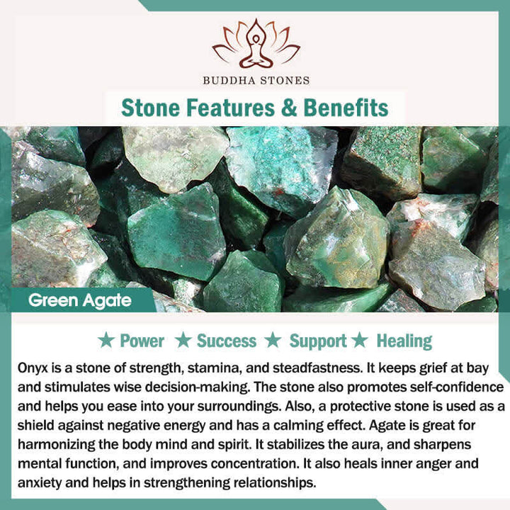 Buddha Stones 3pcs "Purify Your Everyday Aura" Fire Agate Balance Bracelet Includes Gift Message Card - image 6