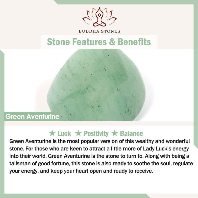 Buddha Stones Natural Rose Quartz Green Aventurine Round Crystal Healing Necklace - image 6