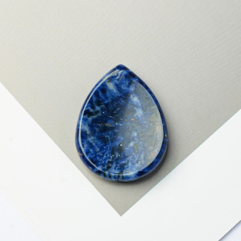 Buddha Stones Teardrop Shape Worry Stone Protection Crystal Decor 45*35*8mm - Sodalite - 45*35*8mm - image 11