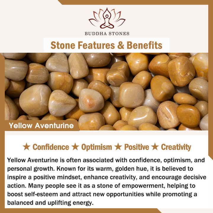 Buddha Stones 3pcs "Align with Good Fortune" Yellow Aventurine Lucky Bracelet Includes Gift Message Card - image 6