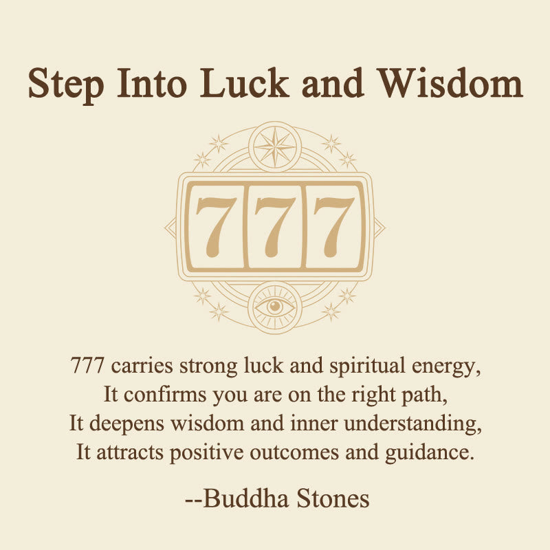 Buddha Stones "Step Into Luck and Wisdom" 777 Angel Number Natural Amethyst Key Chain Hanging Decoration Includes Gift Message Card - image 2