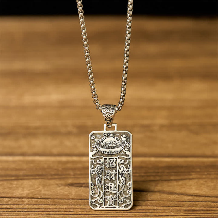 Buddha Stones Copper PiXiu Chain Wealth Necklace Pendant - image 3