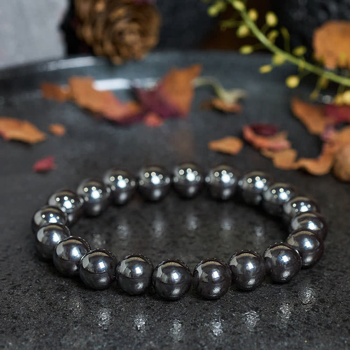 Buddha Stones Natural Hematite Bead Powerful Bracelet - image 3