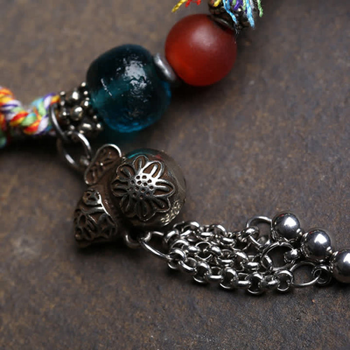 Buddha Stones Copper Buddha Amitabha Braided Rope Serenity Bracelet - image 9